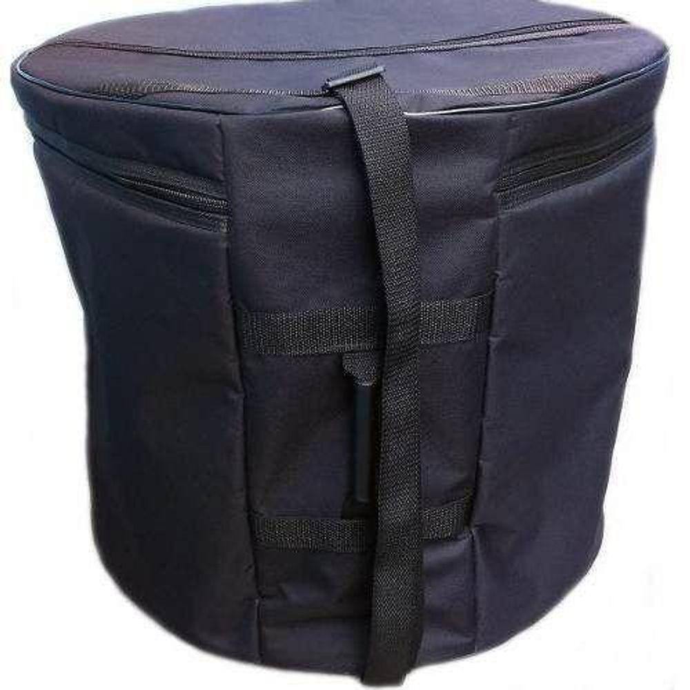 Capa Bumbo 20 Polegadas Acolchoado Nylon Extra Luxo Carbon