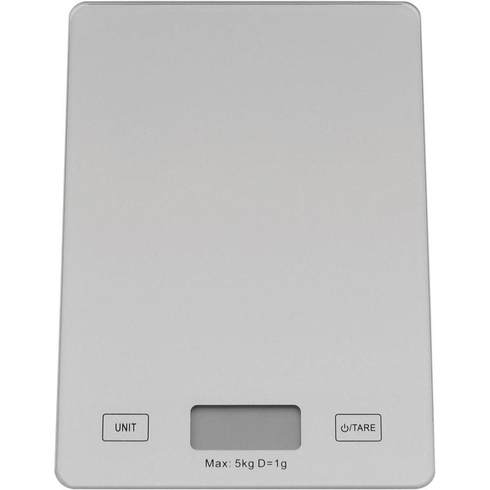 Scale Balança Digital 2X15X22Cm 5Kg Vidro Cinza