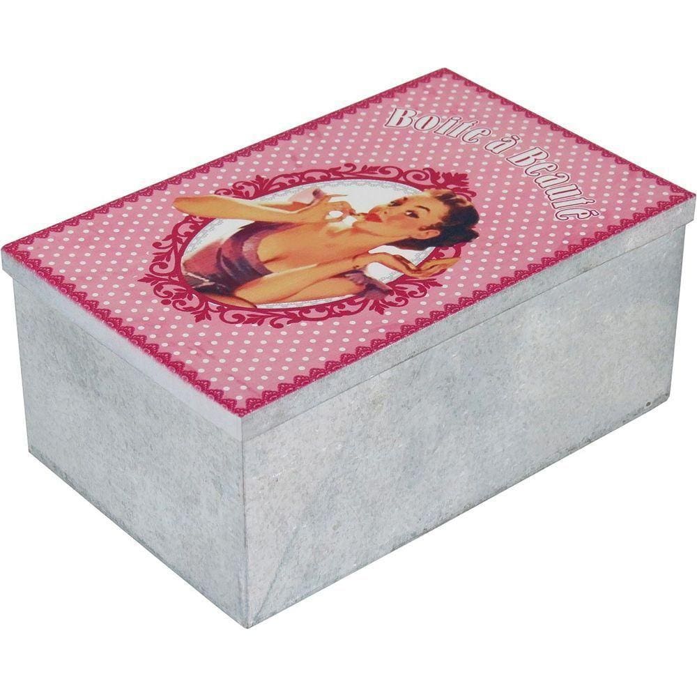 Grease Caixa Organizadora 9X14X21Cm Metal Color