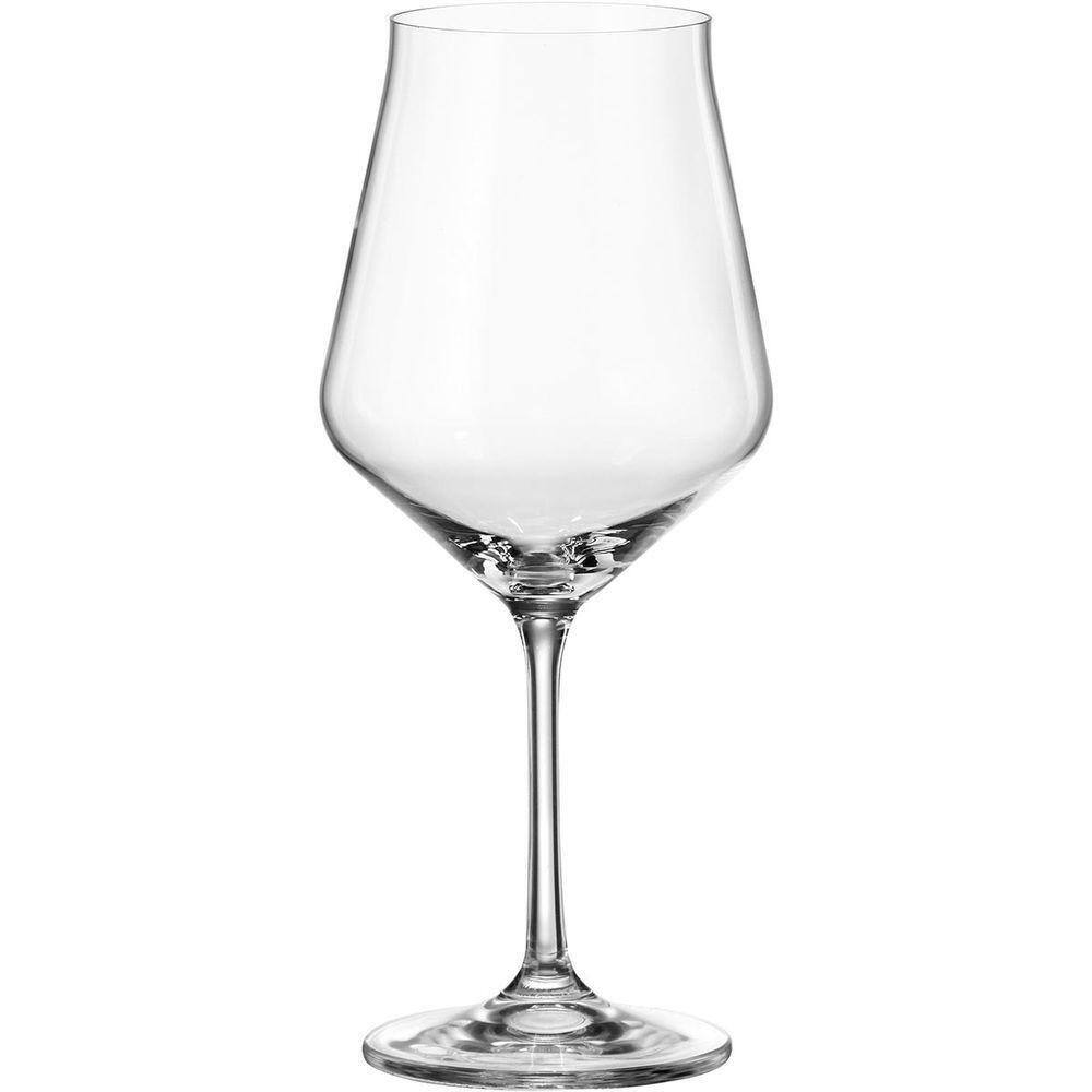 Bohemia Lida Taça Vinho 23X10X10Cm 580Ml Cristal Transp 6Pç