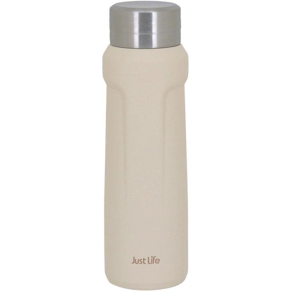 Just Life Garrafa Térmica 23X7X7Cm 500Ml Inox Branco Parede Dupla