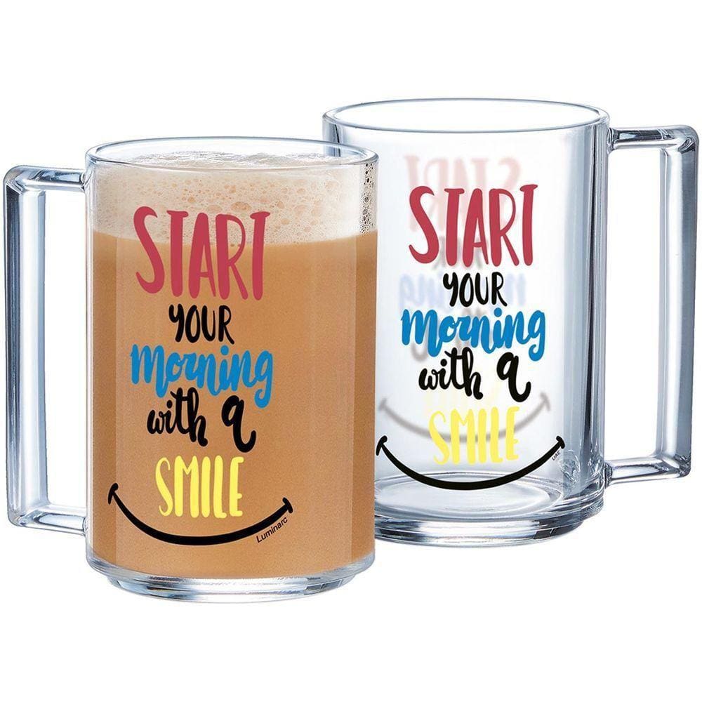 Luminarc A La Bonne Caneca 11X6X6Cm 320Ml Vidro Temperado Transp Decorado