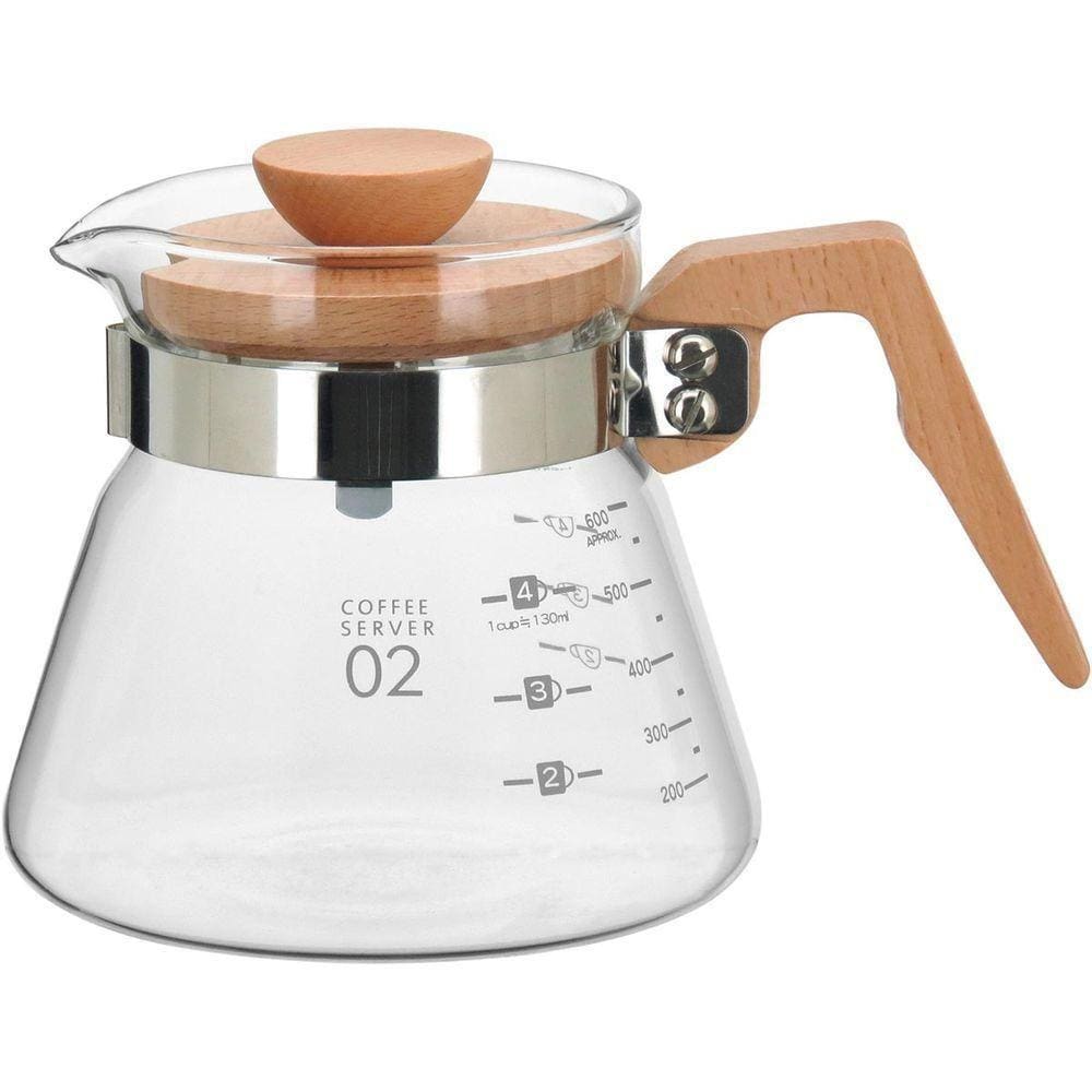 Balzac Cafeteira 12X18X18Cm 600Ml Borosilicato Transp Tampa Madeira