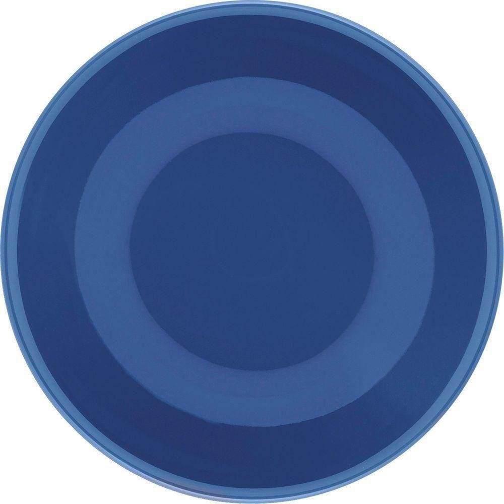 Kit 8 Pratos Fundos Unni Blue Oxford® Cerâmica 20,5cm