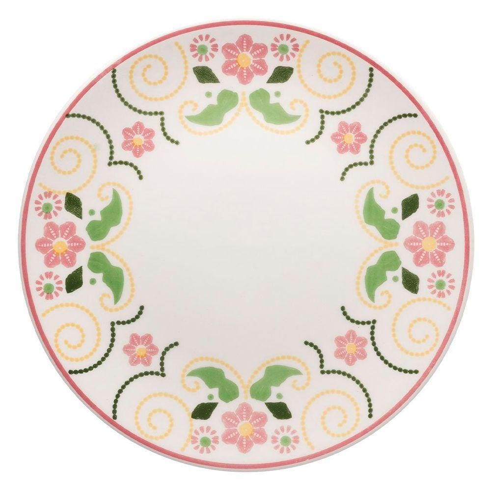 Kit 12 Pratos De Sobremesa Unni Lima Oxford® Cerâmica 19 Cm