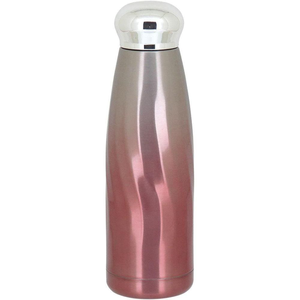 Trenton Garrafa Térmica 22X6X6Cm 380Ml Inox Rosa Parede Dupla