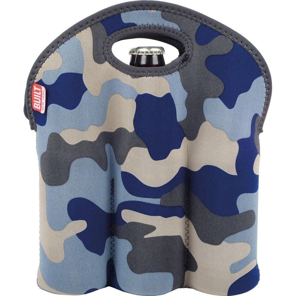Built Tote Porta Garrafa 29X27X2Cm Neoprene Azul 6 Garrafas
