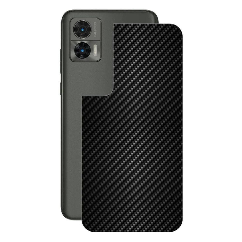 Película para Motorola Edge 30 - Traseira de Fibra de Carbono Preta - Gshield