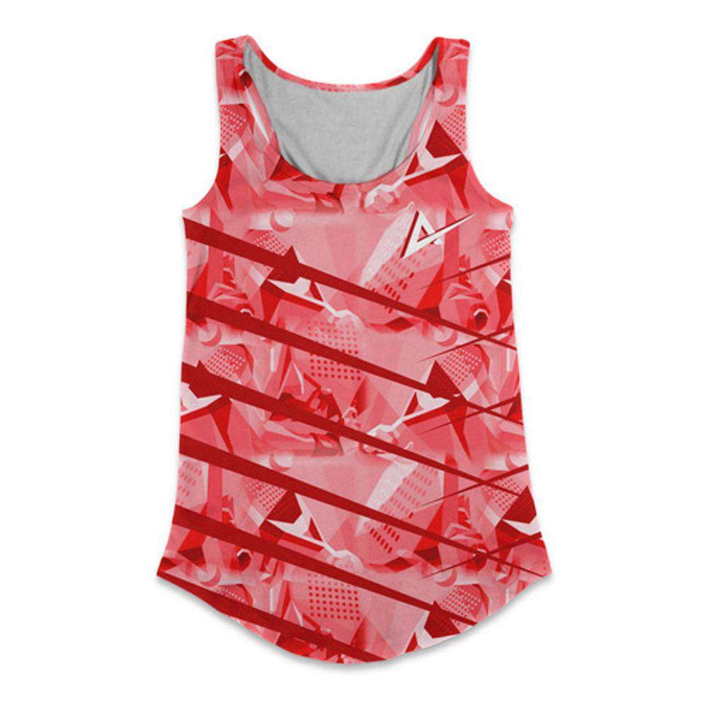 Regata Fem Raquete Beach Tennis Vermelho