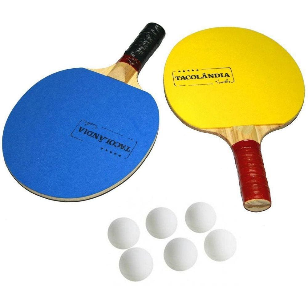 Kit 2 Raquetes 6 Bolas Ping-pong Tênis De Mesa