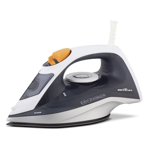 imagem-Ferro de Passar Roupa a Vapor Britânia BFV2000B Branco 220V
