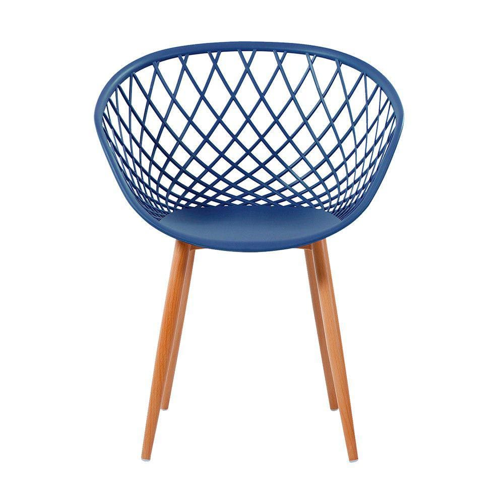 Cadeira Monaco Com Assento em Polipropileno e Base em Aço Fratini