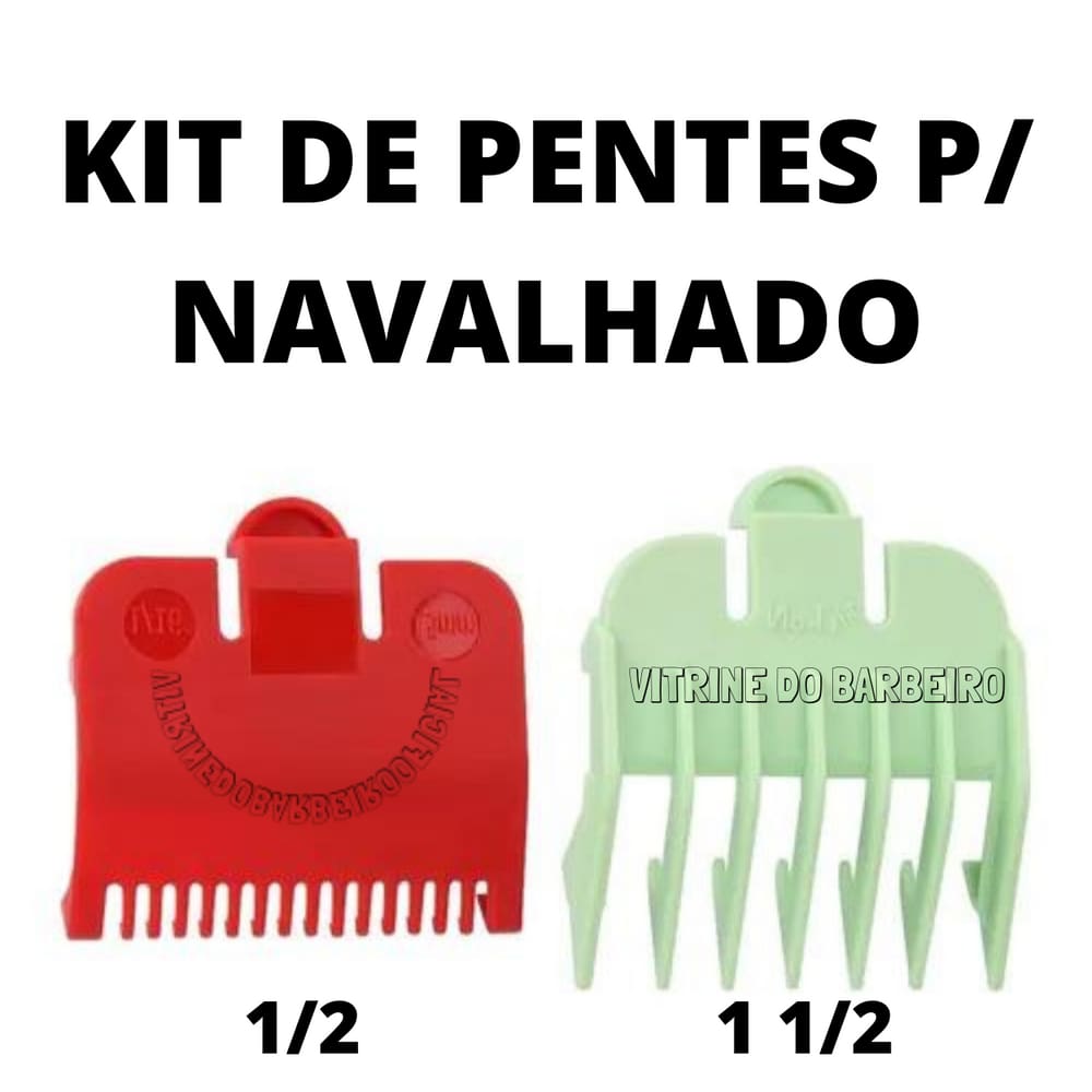 Kit Disfarce 2 Pentes 0.5 E 1.5 Máquina De Corte Kemei Top!!