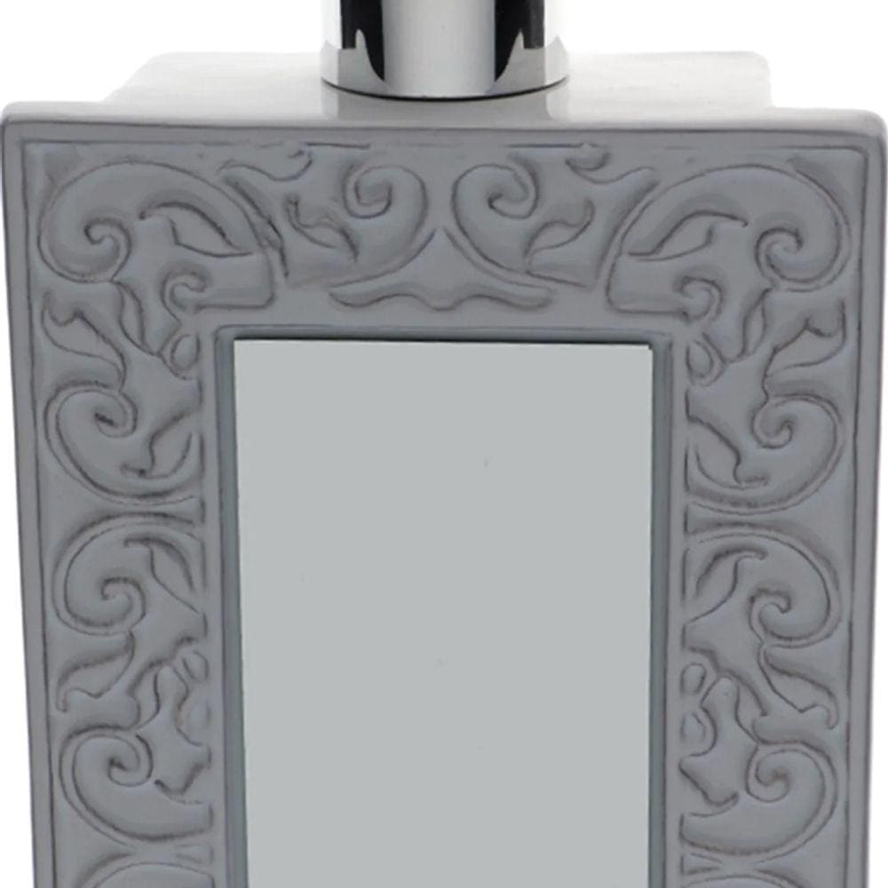 PORTA SABONETE GABINETTO EM CERAMICA 440ML 11,7x5x21,5CM COR BRANCA