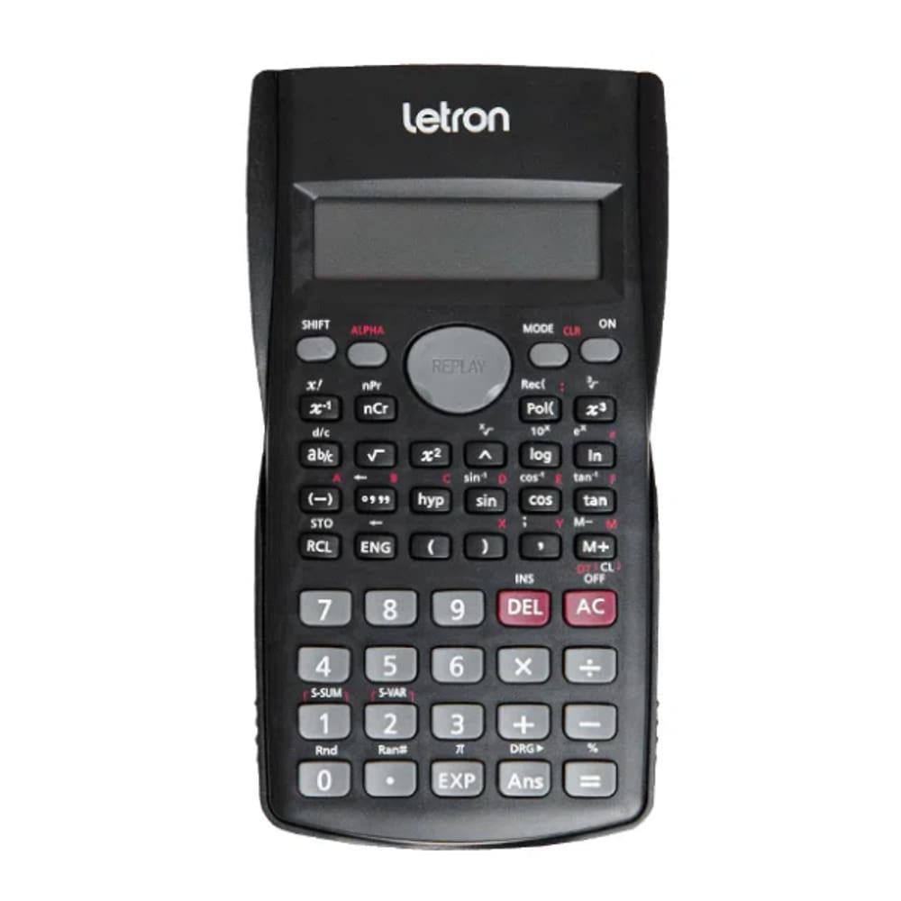 Calculadora Cientifica Letron 240 Funcoes Preta