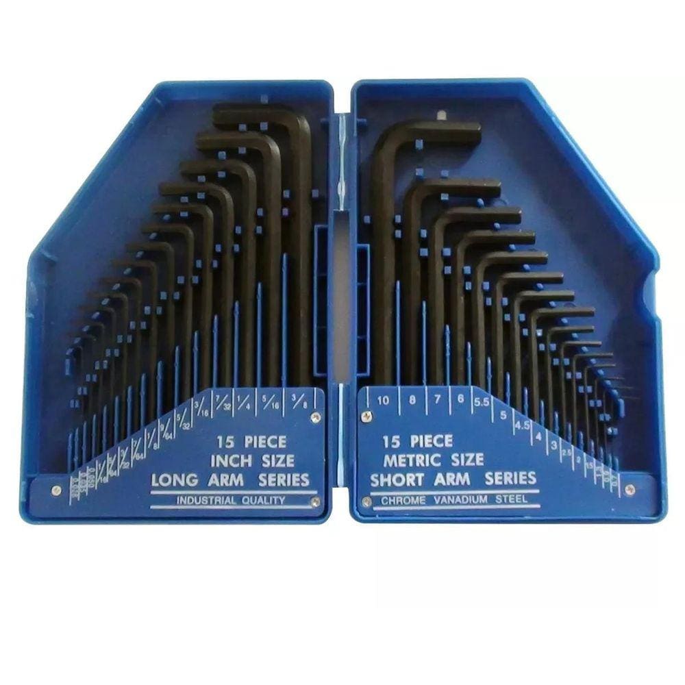 Jogo De Chaves Allen Em Milímetros E Polegadas 30 Peças