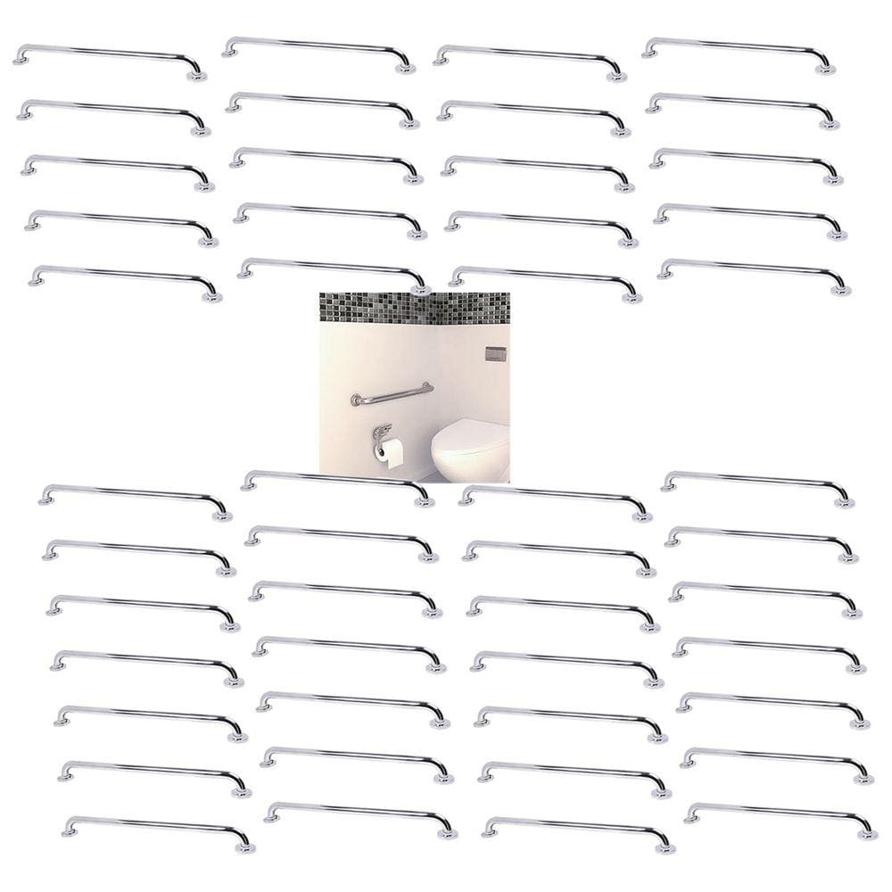 Alça de Apoio 80cm Barra Inox Kit 46 Unidades Segurança Idoso Cadeirante Gestante Acessibilidade Banheiro Box Quarto Corrimao