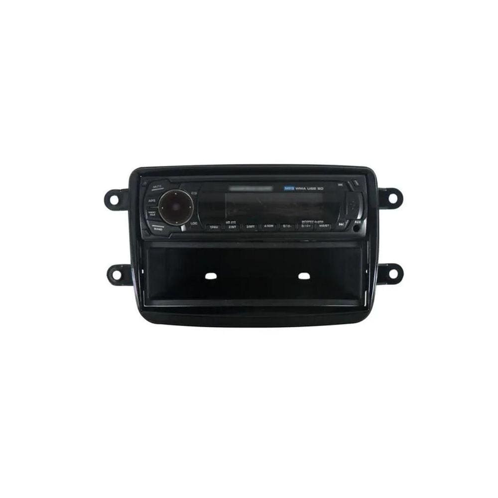 Moldura Painel 1 Din Kwid Oroch Duster Sandero Logan Black