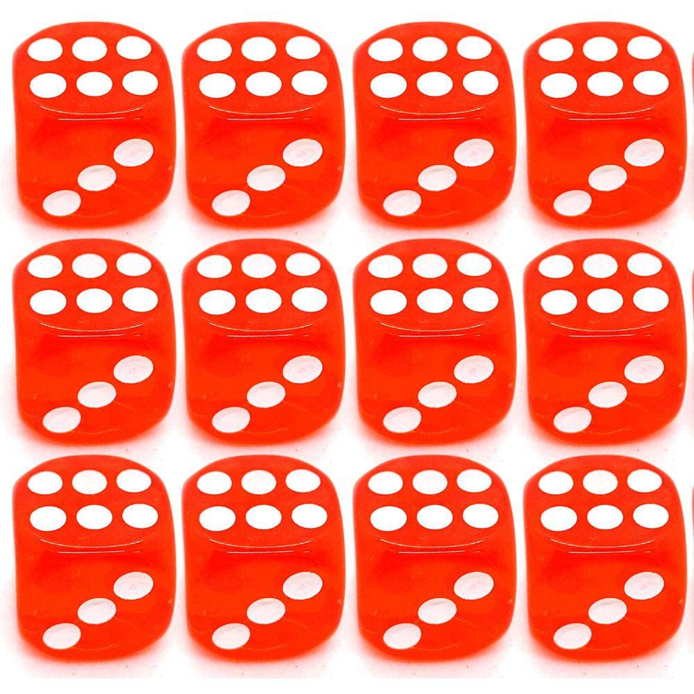 Kit 12 Dados Vermelhos 14mm Zé Pilintra Orixás Umbanda Erês