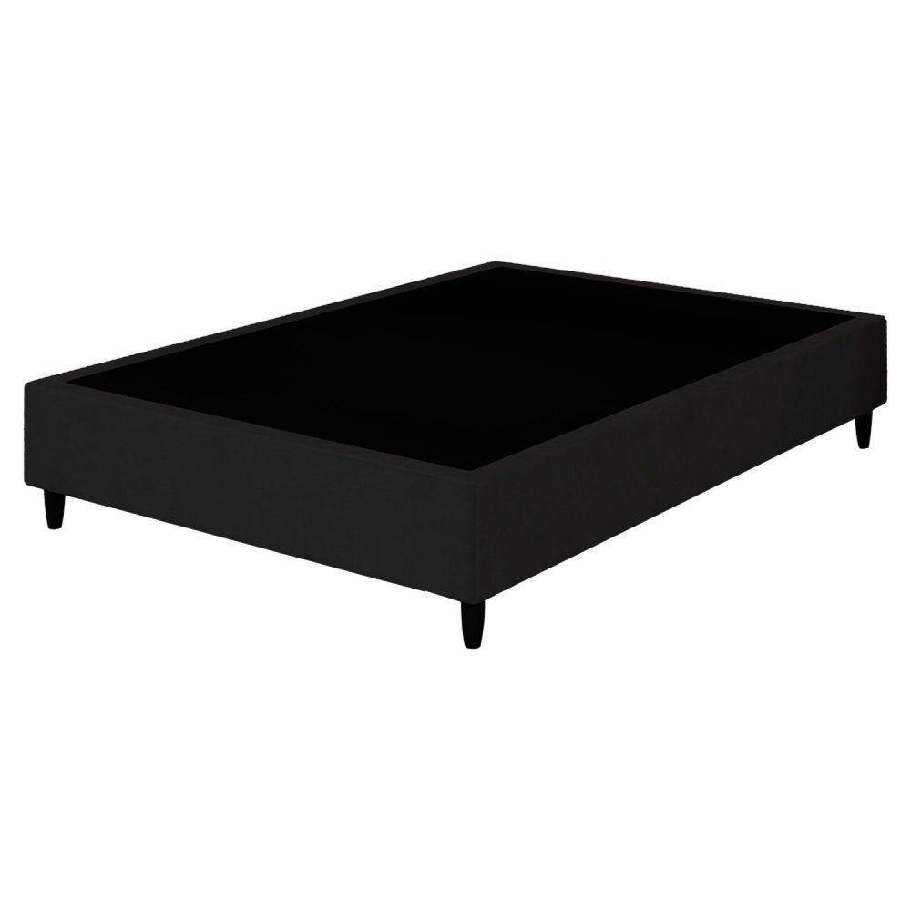 Base Box Queen Reforçada Itália 37x158x198cm Arte Cúbica Preto