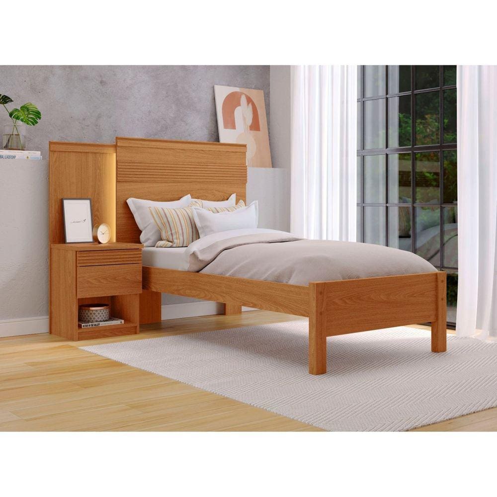 Cama Solteiro 90cm Granada Freijó