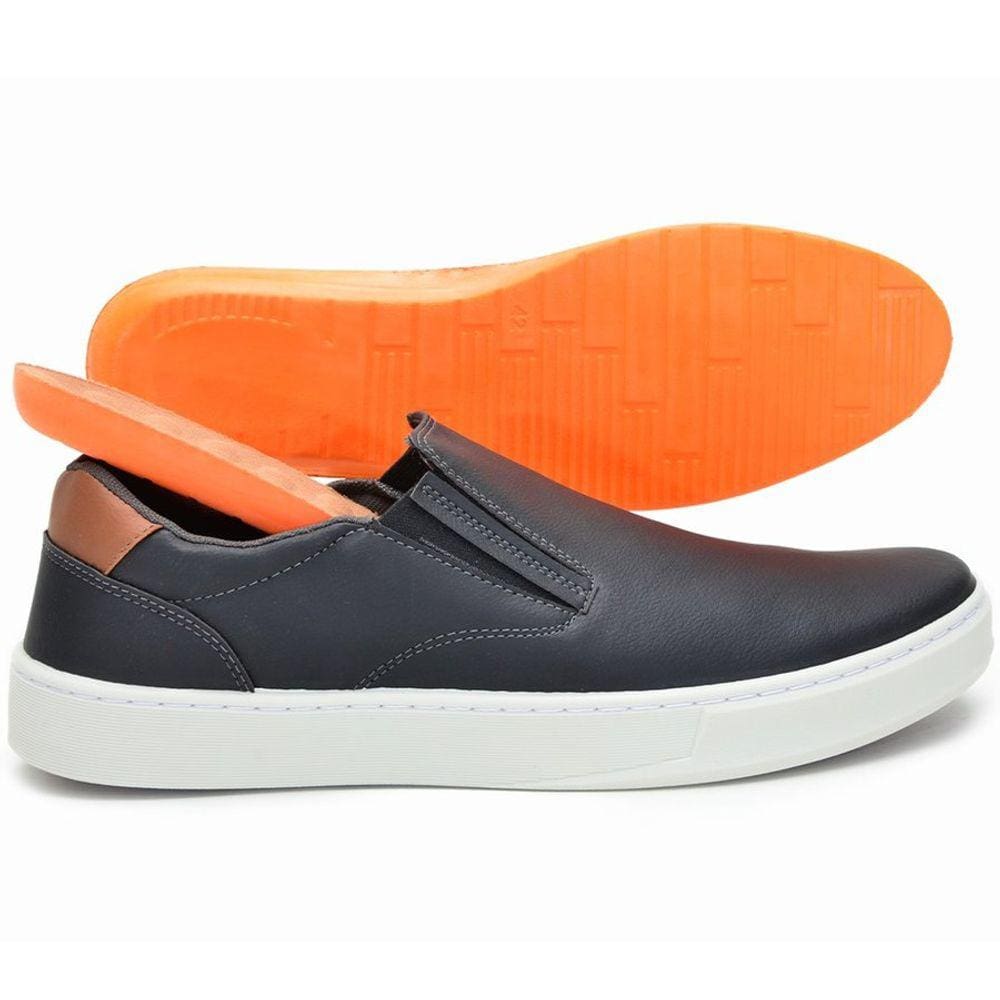 Tenis Slip On Masculino Palmilha Gel Preto