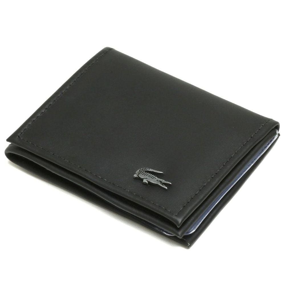 Carteira Masculina L Em Couro Com Porta Moedas Cnh Cedulas Preta