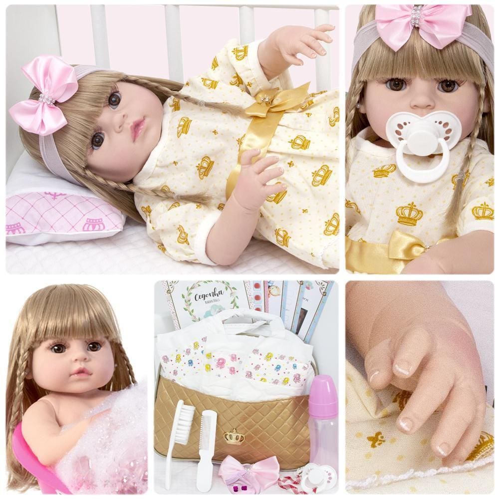 Bebê Reborn Realista De Silicone 20 Itens