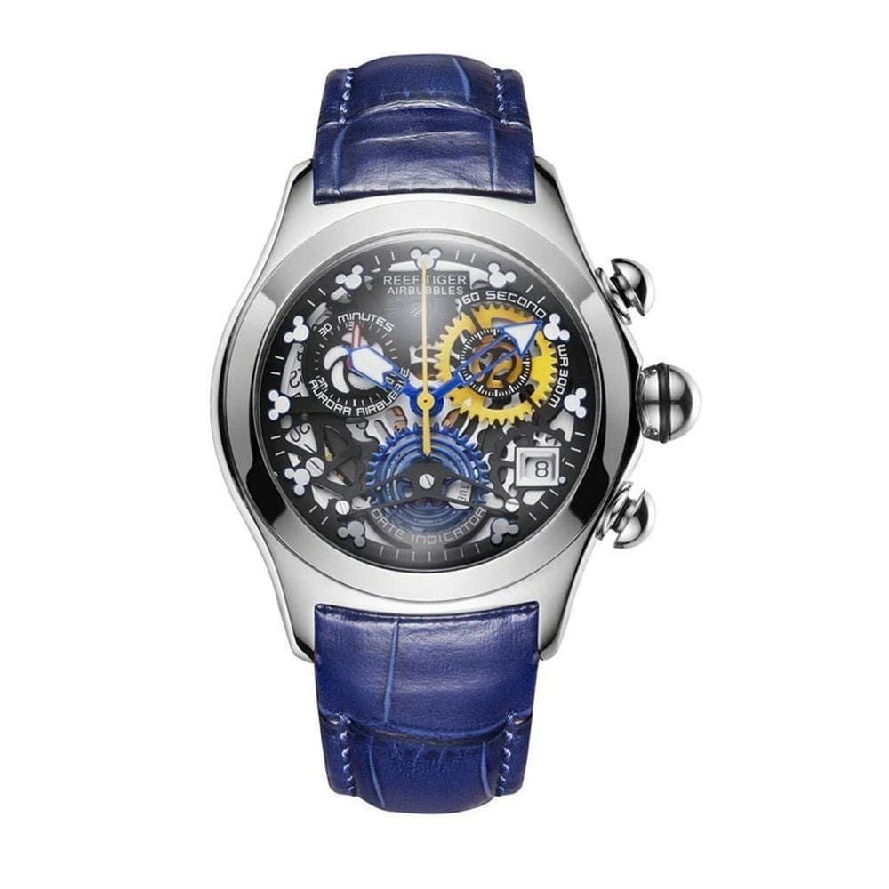 Relógio Feminino Reef Tiger Rga7181-ybbr à Prova D`água Azul Escuro
