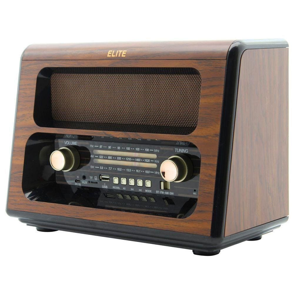 Rádio Portátil Com Usb Gici Tech Vintage 8 W Rms - El1910bt