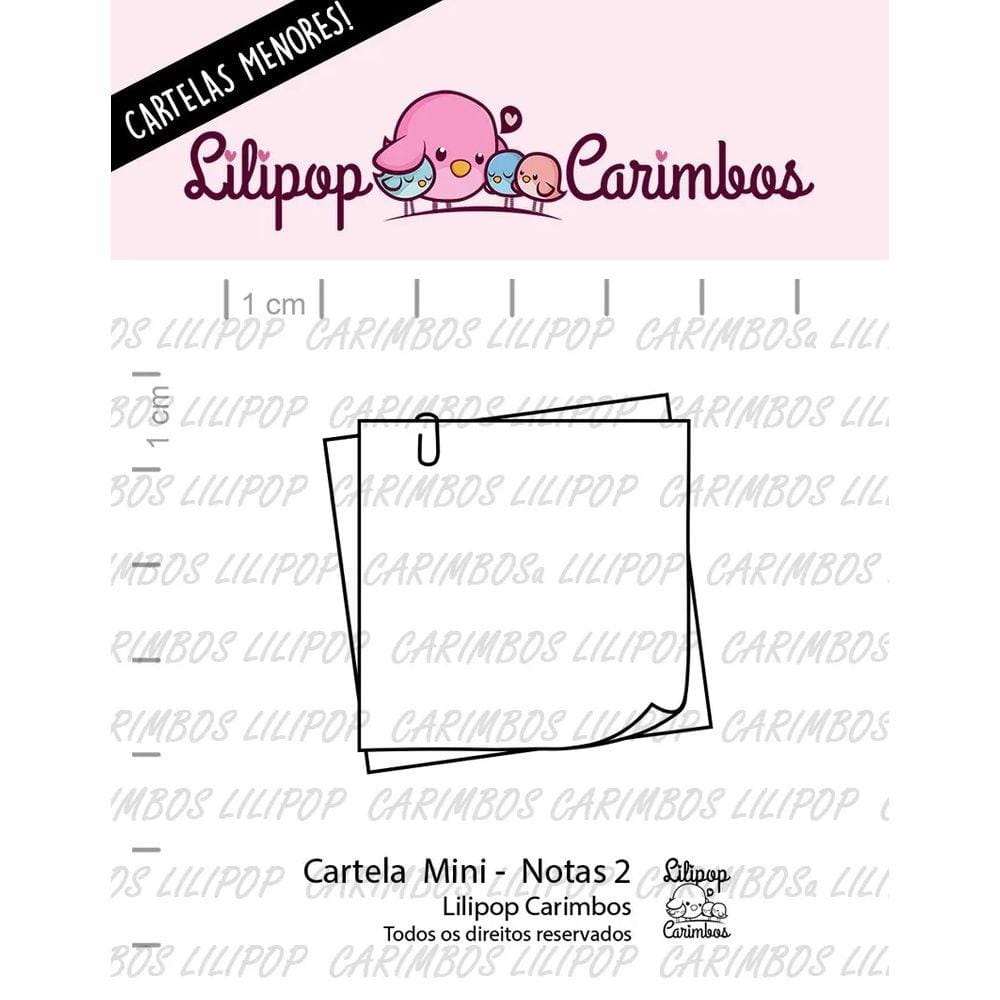 Cartela de CarimboTransparente  Mini "Notas 2" - Lilipop