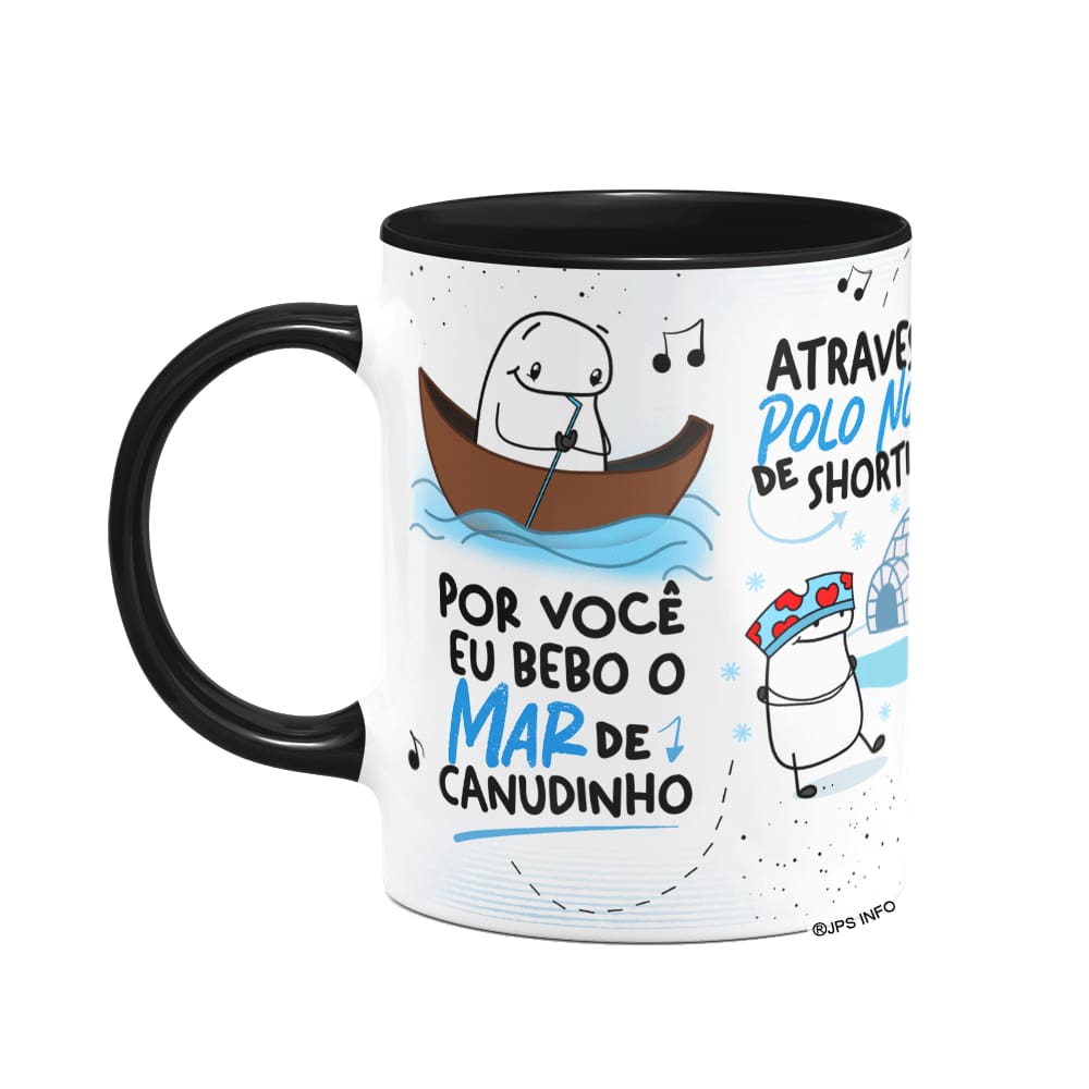 Caneca Flork Namorados - Faço de tudo... B-black
