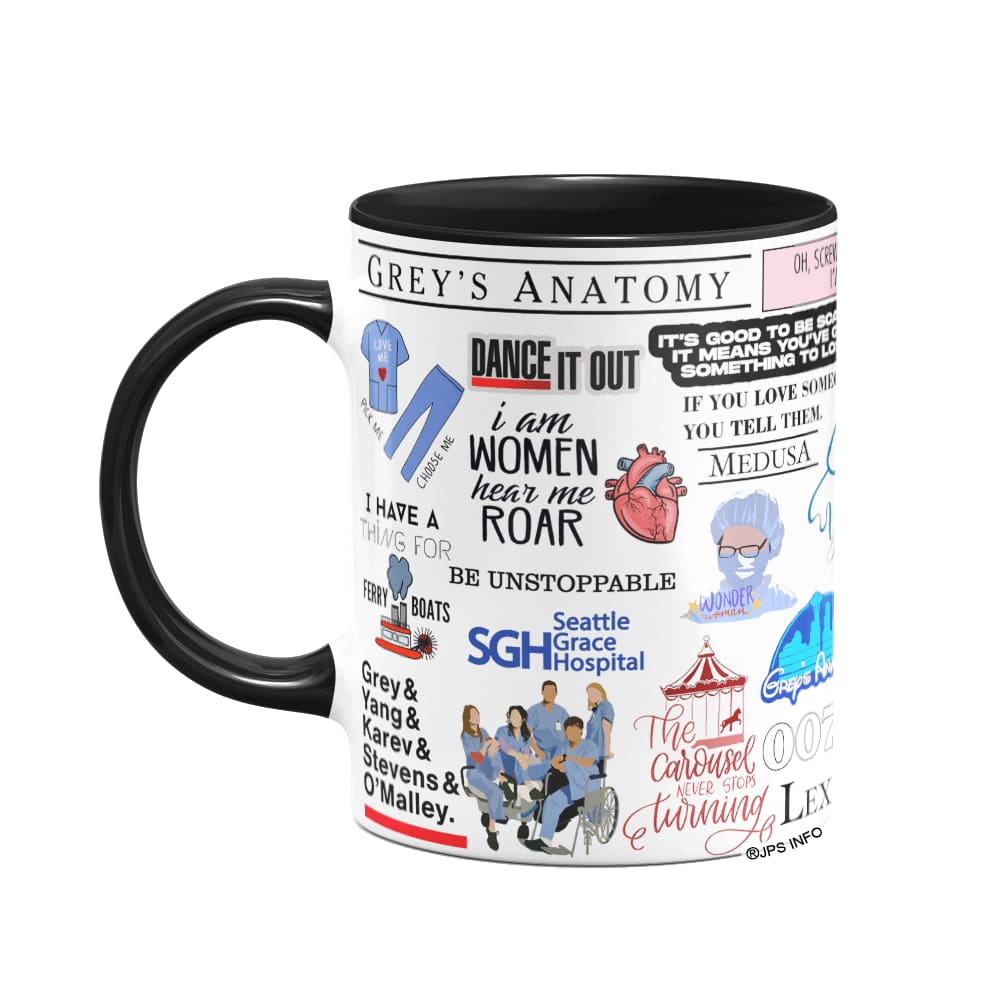 Caneca Icons Moments - Greys Anatomy - B-black