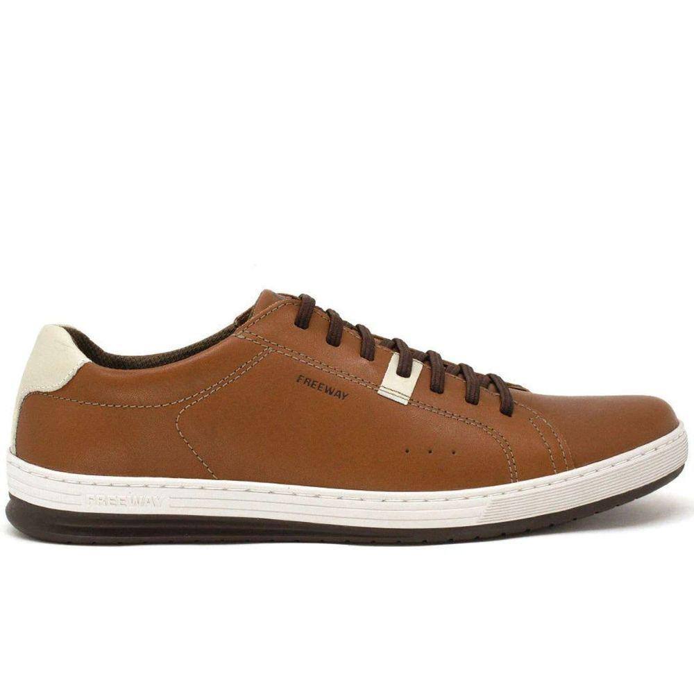 Sapatênis Masculino Casual em Couro Dia a Dia EasyWear Free Way Track01