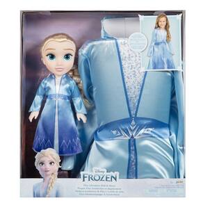 Linda Boneca Frozen Elsa Com Som 24cm Menina Brinquedos