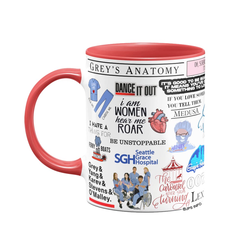 Caneca Icons Moments - Greys Anatomy - B-red