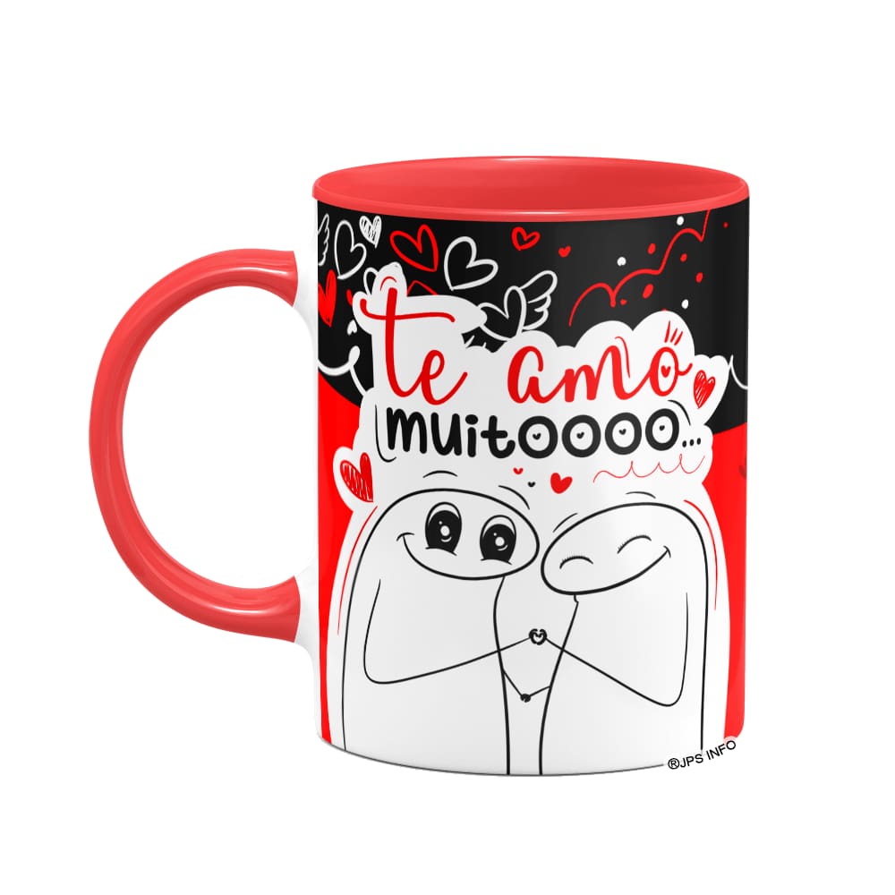Caneca Flork Namorados - Te amo muitoooo - B-red