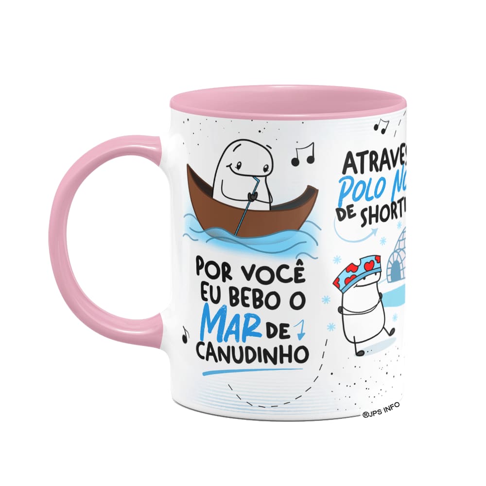 Caneca Flork Namorados - Faço de tudo... B-pink