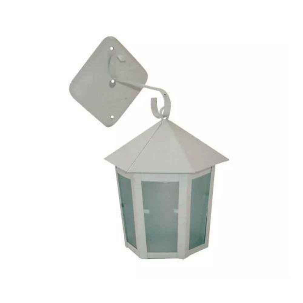 Luminaria colonial branca parede Extra