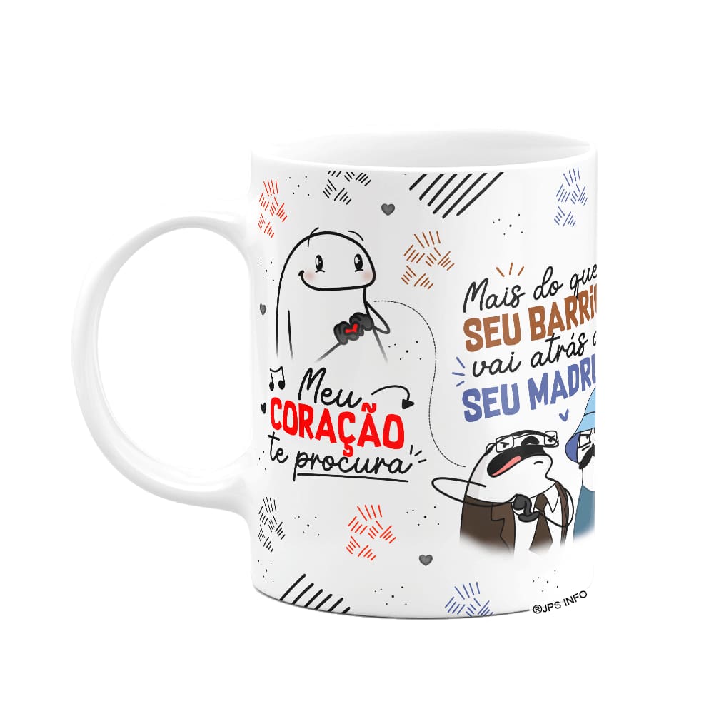 Caneca Flork Namorados - Meu cocoração te procura