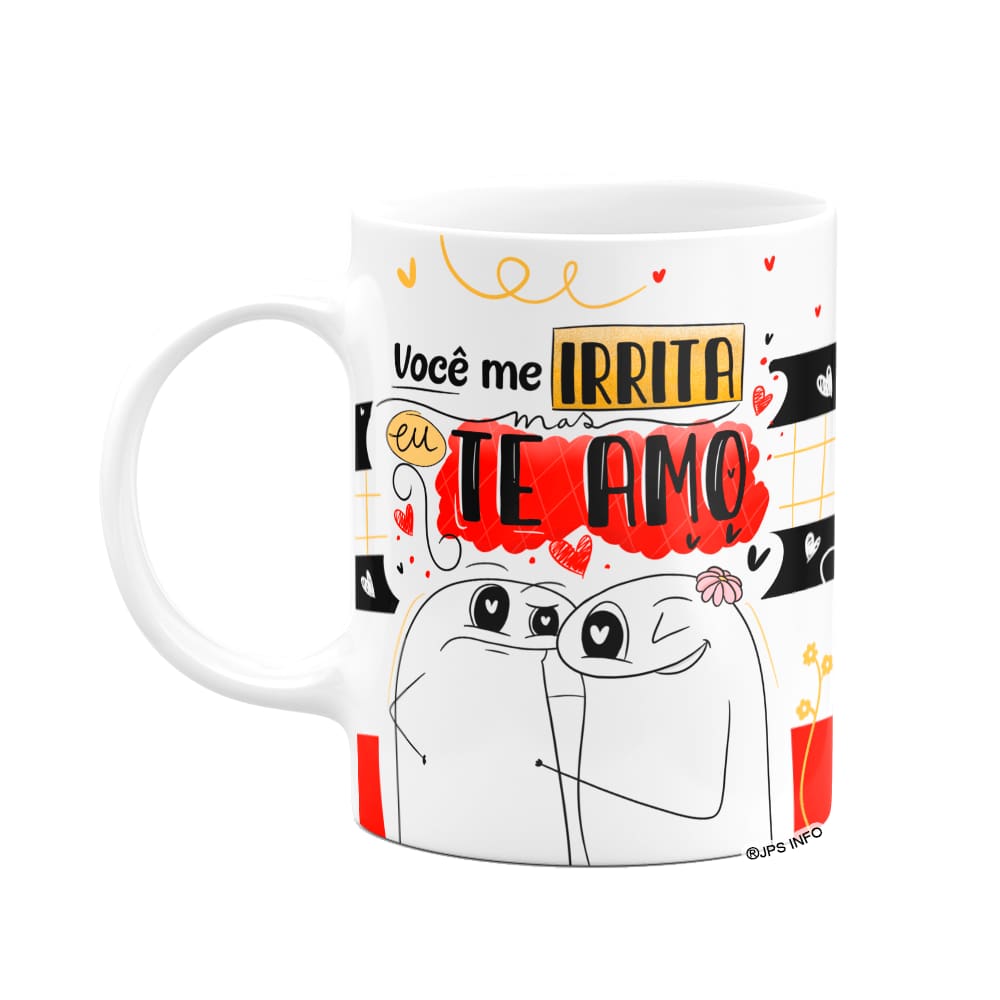 Caneca Flork Namorados - Você me irrita, mas te amo