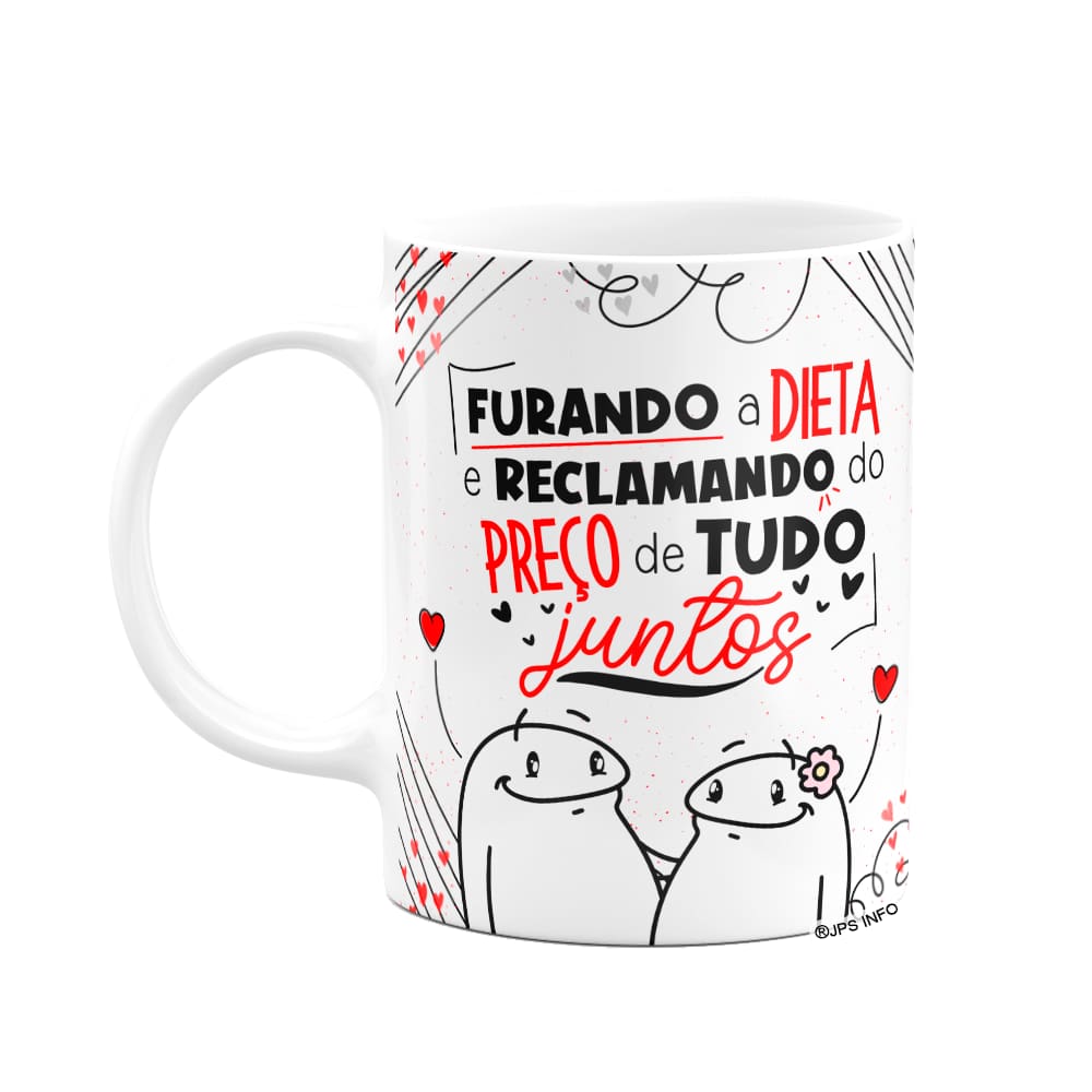 Caneca Flork Namorados - Fazemos de tudo juntos!