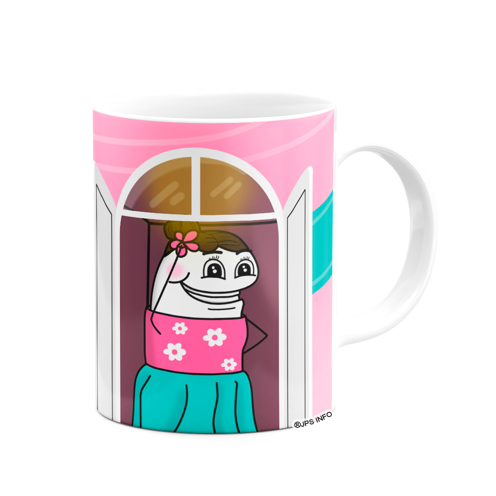 Caneca Flork Mães - Tenho a melhor mãe - Branca