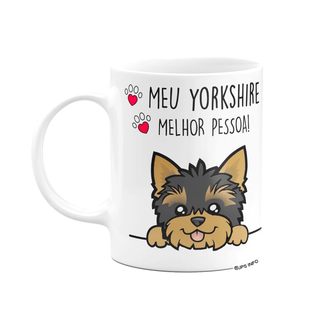 Caneca Branca - Meu Yorkshire melhor pessoa - M2 Branca