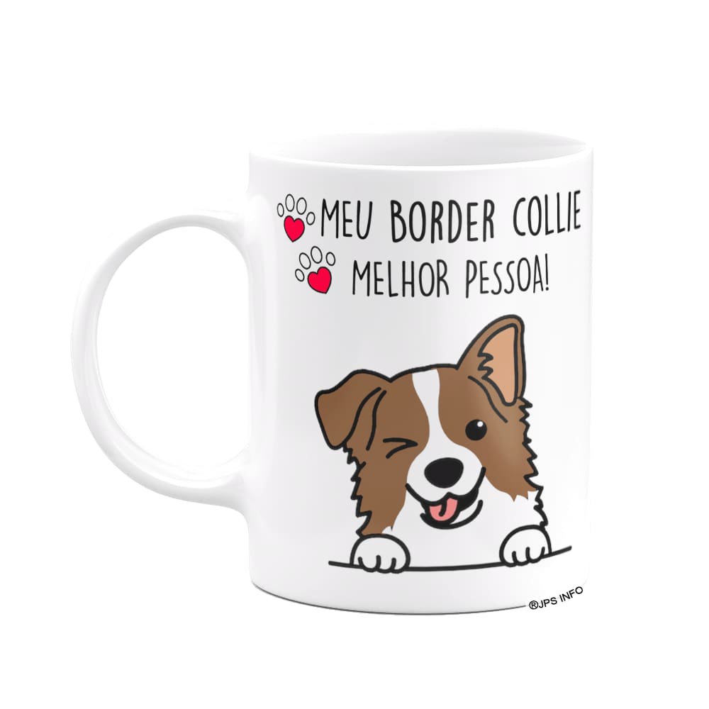 Caneca Dog - Meu Border Collie, melhor pessoa! M2- Branca