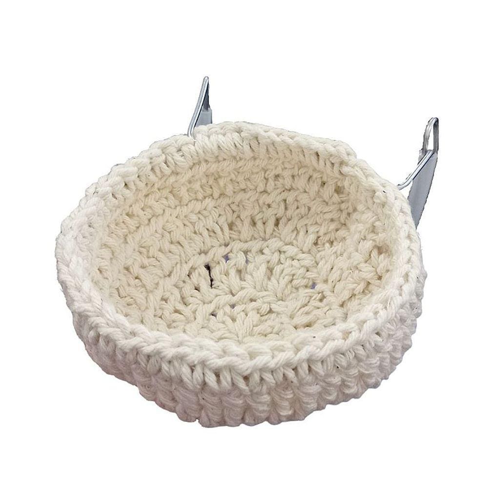 Ninho Crochê com Suporte Vertical - Canário de Cor