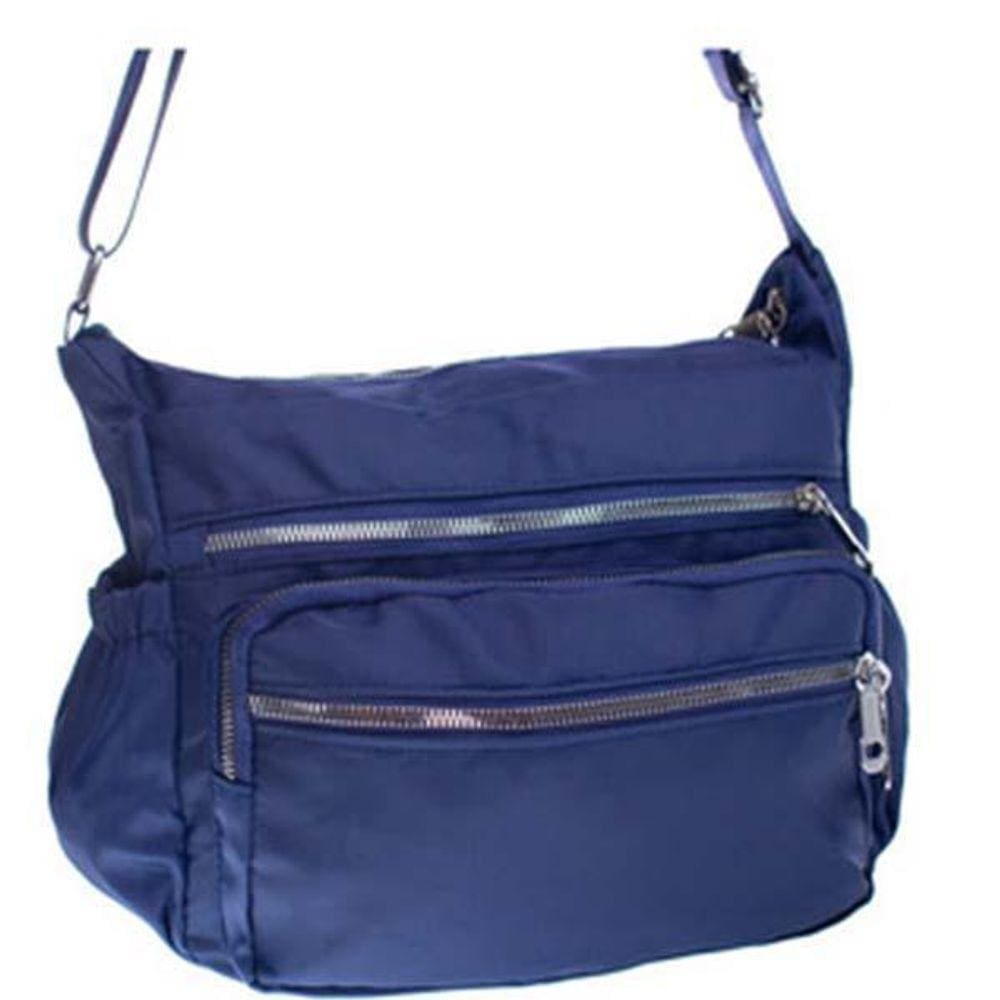 Bolsa Nylon Fino Acabamento Transversal Ff11114-A Azul