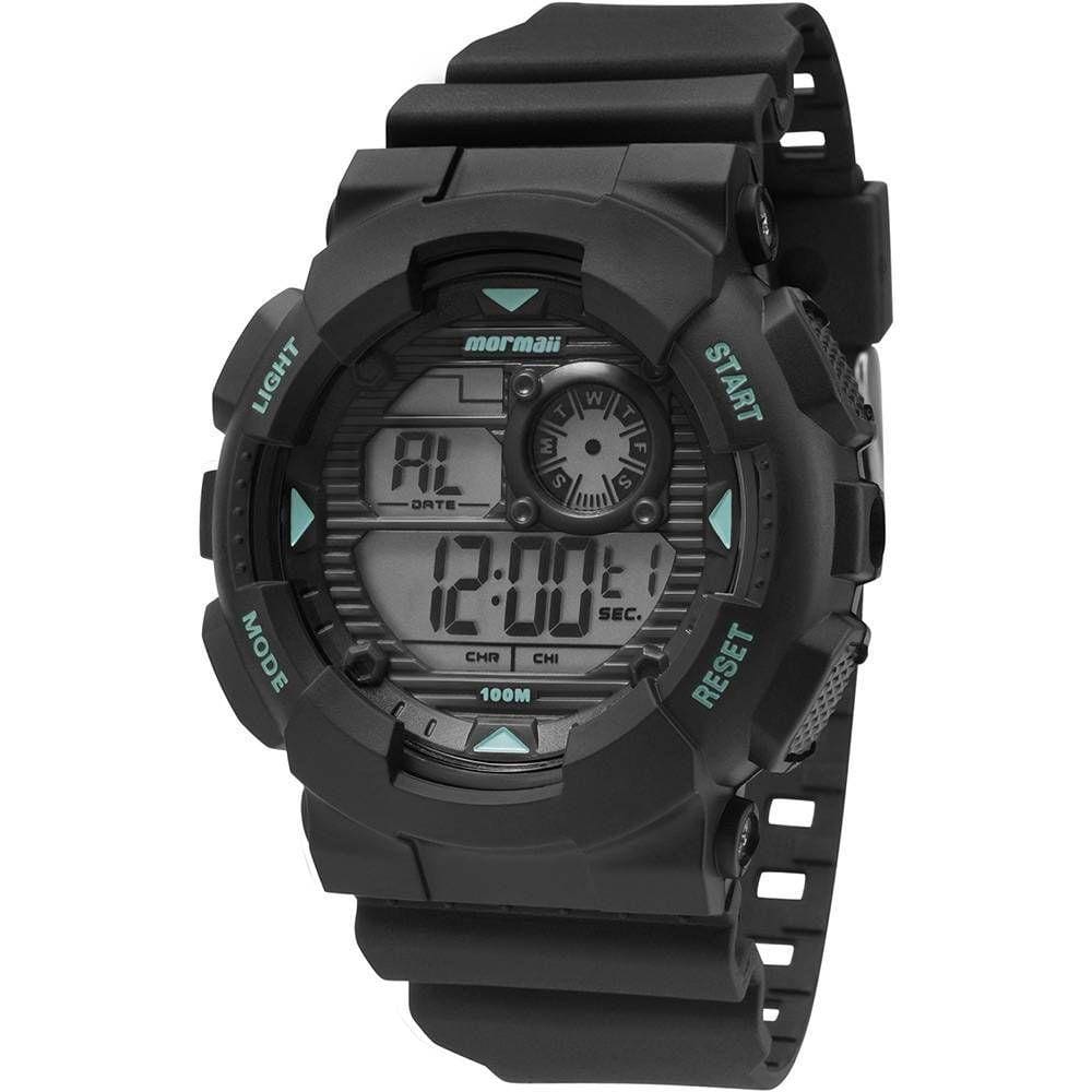 Relógio MORMAII masculino digital preto MO3415/8A