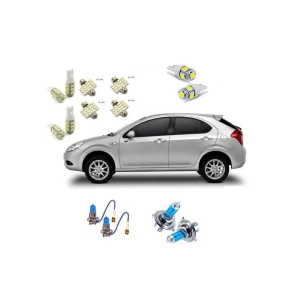 Farol Jac Motors, J3 E J3 Turim+ Super Brancas Lampada Led