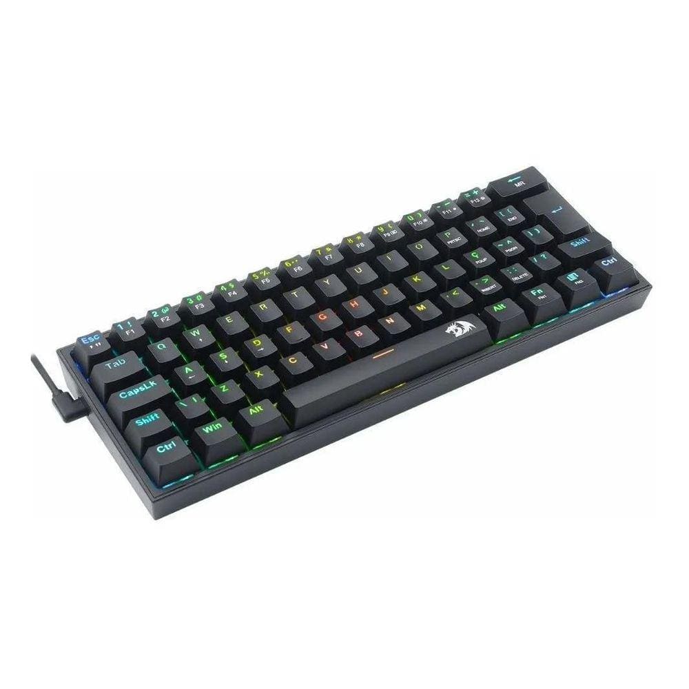 Teclado Gamer Mecanico Redragon Fizz Rgb K617-Rgb-B Sw Brown